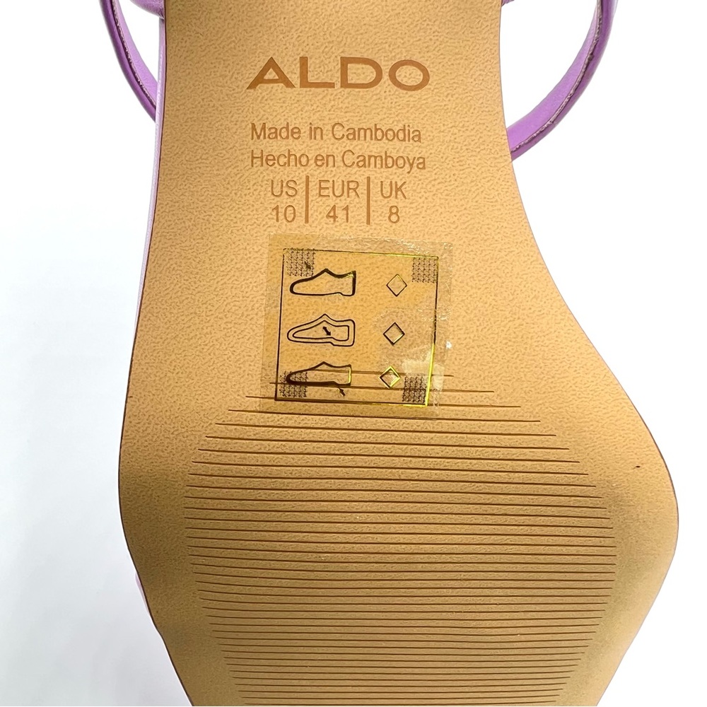 Aldo Womens Size 10 Lokurr Purple Pink Barbie‎ Barbiecore Strappy Sandals Shoes - Picture 12 of 13